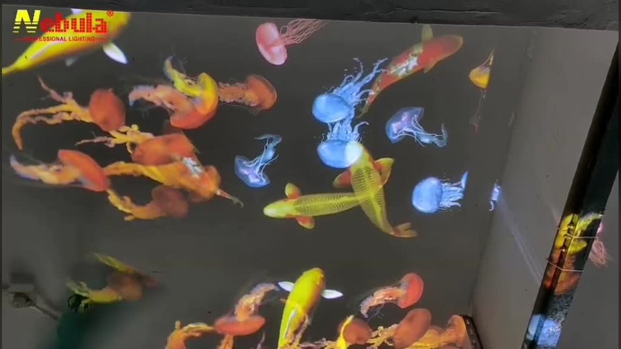 Ripple Floating Effect from Nebula Gobo Projector